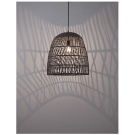 Luminaria colgante suspension NOVA LUCE DESTIN NL-9586671 Ratan gris