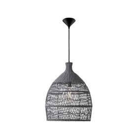Luminaria colgante suspension NOVA LUCE DESTIN NL-9586702 Ratan gris