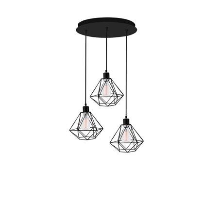 Luminaria colgante suspension NOVA LUCE PIETRA NL-673603 Metal negro