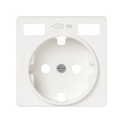 Tapa base enchufe schuko para 2x USB tipo C+C 8200061-090 SIMON serie 82 Blanco mate