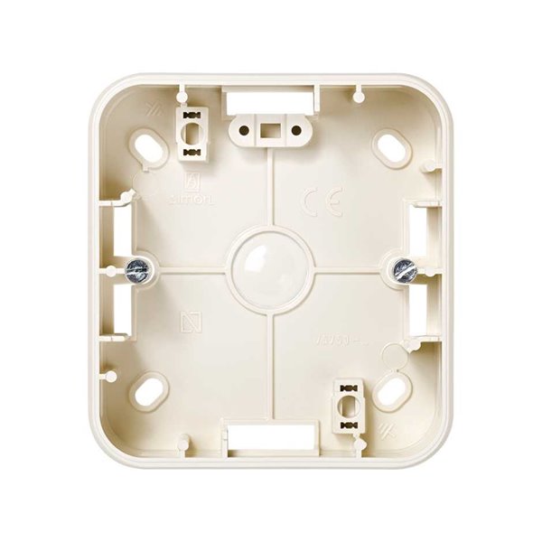 Caja superficie baja para 1 elemento SIMON 75750-31 Simon 75 marfil