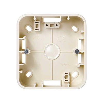 Caja superficie alta para 1 elemento SIMON 75751-31 Simon 75 marfil