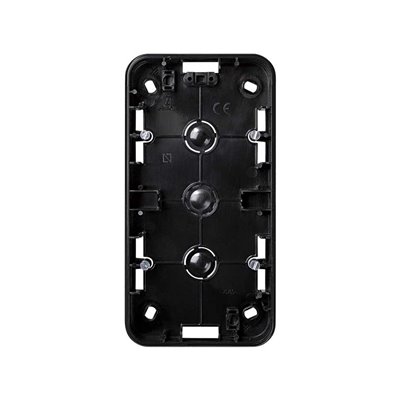 Caja superficie baja para 2 elementos SIMON 75760-32 Simon 75 negro