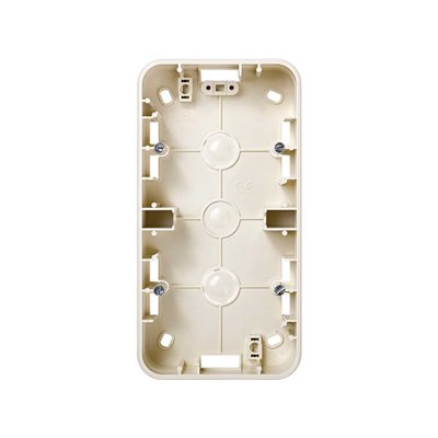 Caja superficie alta para 2 elementos SIMON 75761-31 Simon 75 marfil