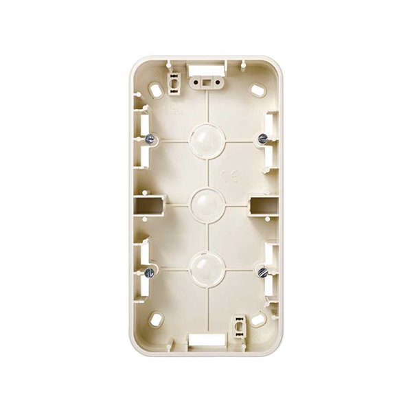 Caja superficie alta para 2 elementos SIMON 75761-31 Simon 75 marfil