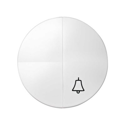 Tecla doble conmutador y pulsador campana para mecanismos 88027-30 SIMON 88 Blanco