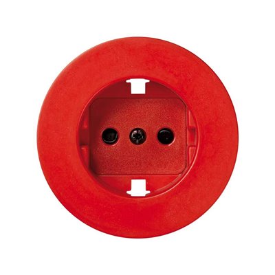 Tapa enchufe 2P T+T con seguridad SIMON 88041-67 Simon 88 Rojo