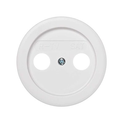 Tapa toma R-TV + SAT inductiva SIMON 88097-30 Simon 88 Blanco