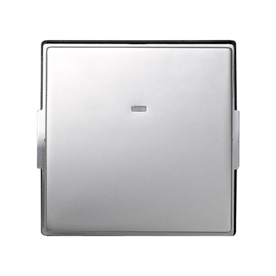 Tecla individual con visor para mecanismo SIMON 2705011-033 Simon 27 Scudo Aluminio