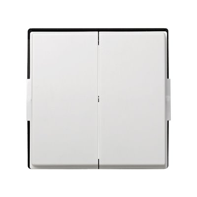 Tecla doble para mecanismo SIMON 2705026-030 Simon 27 Scudo Blanco