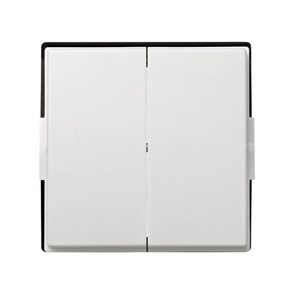 Tecla doble para mecanismo SIMON 2705026-030 Simon 27 Scudo Blanco