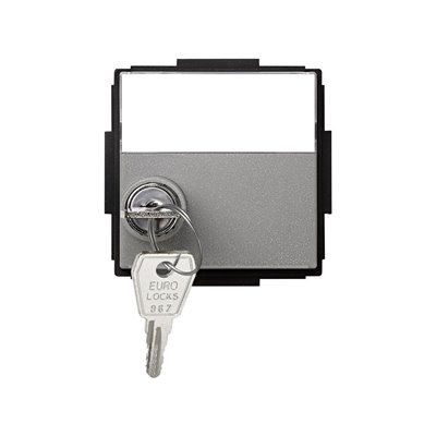 Tapa abatible con llave SIMON 2705091-063 Simon 27 Scudo Gris esmeril