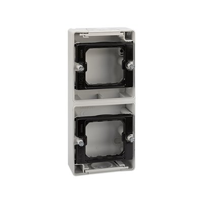 Base estanca vertical 2 elementos caja superficie SIMON AQUA 4400763-030 Blanco