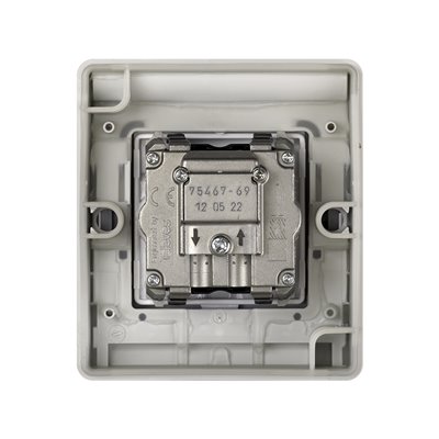 Toma TV intermedia componible SIMON AQUA 4400467-035 Gris