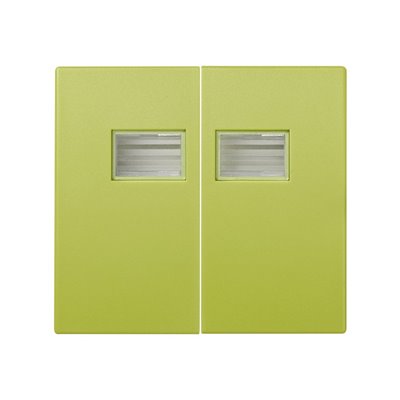 Tecla doble con visor SIMON AQUA 4400026-065 Verde pistacho