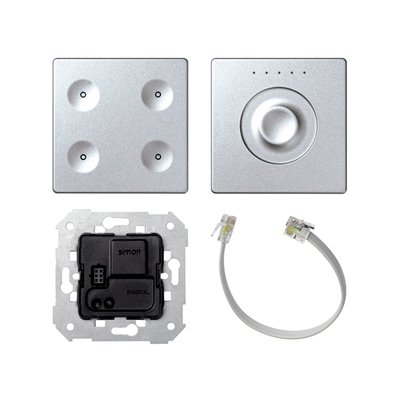 Sistema de control SENSE&SLIDE 4 funciones con Bus KNX SIMON SENSE 8400651-093 Aluminio