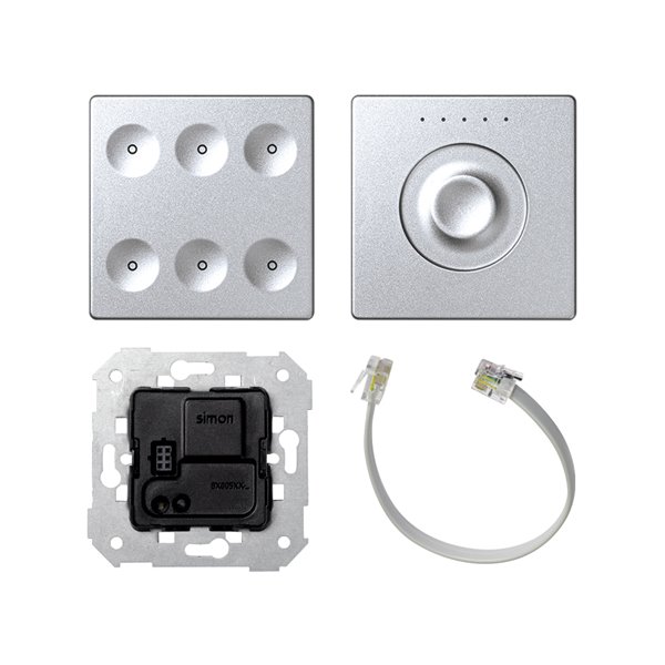 Sistema de control SENSE&SLIDE 6 funciones con Bus KNX SIMON SENSE 8400671-093 Aluminio