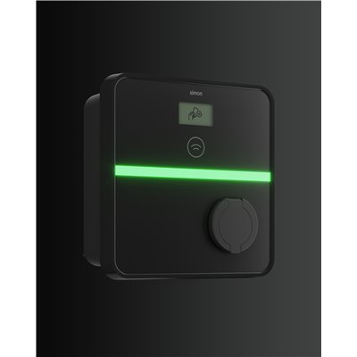 Punto recarga pared toma T2 Trifásico 22 kW + Automático y diferencial SIMON XENON 0660121-100