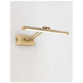 Luminaria Led aplique cuadro NOVA LUCE MARNELL NL-9117301 Laton