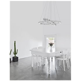 Luminaria Led colgante suspension NOVA LUCE CELINE NL-7403001 Cromo