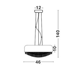 Luminaria colgante suspension NOVA LUCE LYON NL-8502962 Blanco
