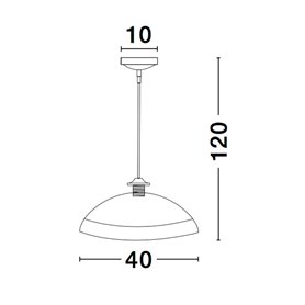Luminaria colgante suspension NOVA LUCE BENITO NL-9112141 Blanco/Oro