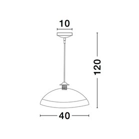 Luminaria colgante suspension NOVA LUCE BENITO NL-9112142 Blanco/Plata 