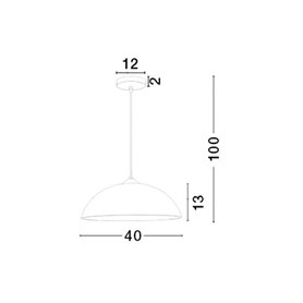Luminaria colgante suspension NOVA LUCE VINCA NL-600822 Cromo D40