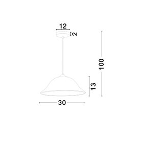 Luminaria colgante suspension NOVA LUCE VINCA NL-605804 Cromo D30