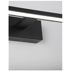 Luminaria Led aplique baño NOVA LUCE LIVIA NL-9053302 Negro 