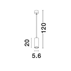 Luminaria colgante suspension NOVA LUCE AILA NL-9419421 Blanco