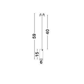 Luminaria colgante suspension NOVA LUCE BRANDO NL-7409602 Negro
