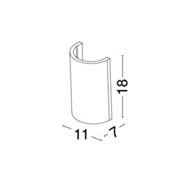 Luminaria aplique NOVA LUCE SANDRO NL-9168562 Yeso blanco