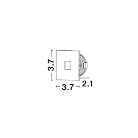 Luminaria Led señalizacion paso NOVA LUCE PASSAGGIO NL-9045514 Blanco
