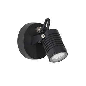 Luminaria Led aplique exterior NOVA LUCE FEND NL-9971451 Negro