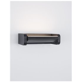Luminaria Led aplique exterior NOVA LUCE VOLVER NL-9195062 Negro