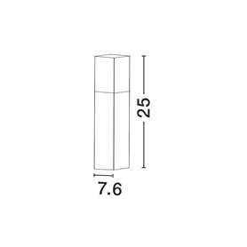 Luminaria baliza exterior NOVA LUCE STICK NL-71371102 Gris