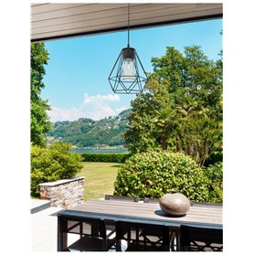 Luminaria colgante exterior NOVA LUCE ISIDORA NL-870445 Negro 