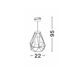 Luminaria colgante exterior NOVA LUCE ISIDORA NL-870445 Negro 