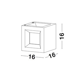 Luminaria aplique exterior NOVA LUCE CASTRO NL-9762162 Blanca