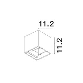 Luminaria Led aplique exterior NOVA LUCE COMO NL-747406 Blanco