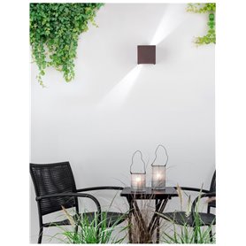 Luminaria Led aplique exterior NOVA LUCE COMO NL-847406 Marron