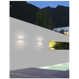 Luminaria Led aplique exterior NOVA LUCE MILE NL-9262111 Blanco