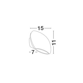 Luminaria Led aplique exterior NOVA LUCE COMO NL-741661 Blanco
