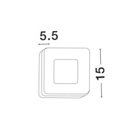 Luminaria Led aplique exterior NOVA LUCE TUNE NL-9529720 Blanco