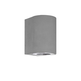 Luminaria aplique exterior NOVA LUCE LIDO NL-9790532 Cemento