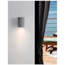 Luminaria aplique exterior NOVA LUCE LIDO NL-9790532 Cemento