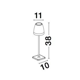 Luminaria Led portatil exterior NOVA LUCE COLT NL-9223400 Negro