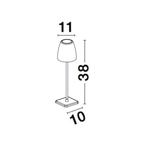 Luminaria Led portatil exterior NOVA LUCE COLT NL-9121911 Blanco