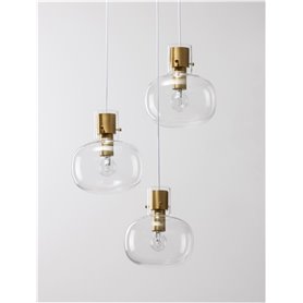 Luminaria Led colgante suspension NOVA LUCE CINZIA NL-9236610 Laton